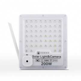 Waterproof IP65 Outdoor Remote Control Aluminum With HD Camera 200W 300W 400W Solar LED Flood Light